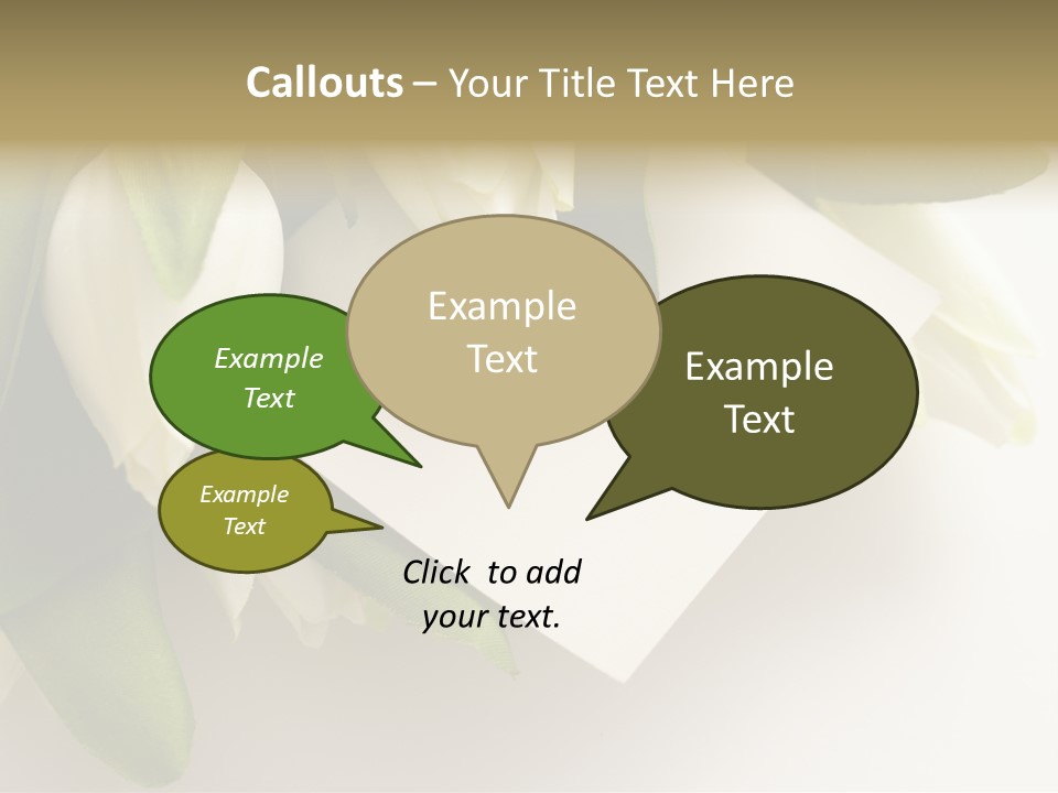 Tulip Card Letter PowerPoint Template