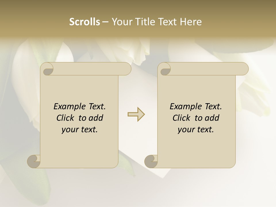 Tulip Card Letter PowerPoint Template