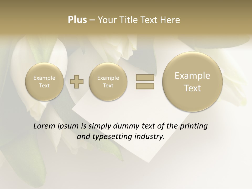 Tulip Card Letter PowerPoint Template