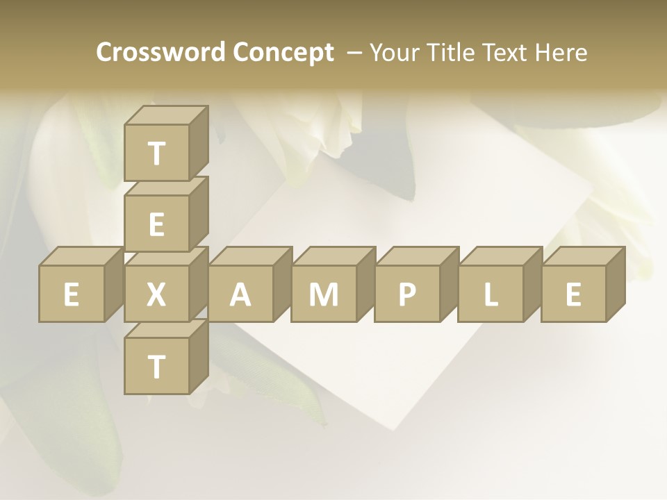 Tulip Card Letter PowerPoint Template