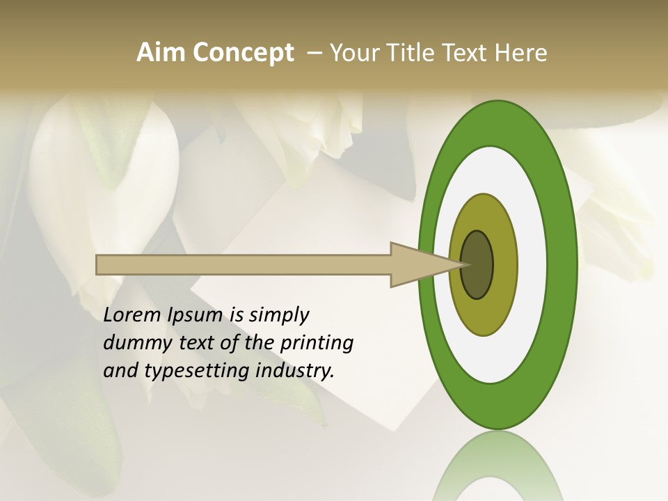 Tulip Card Letter PowerPoint Template