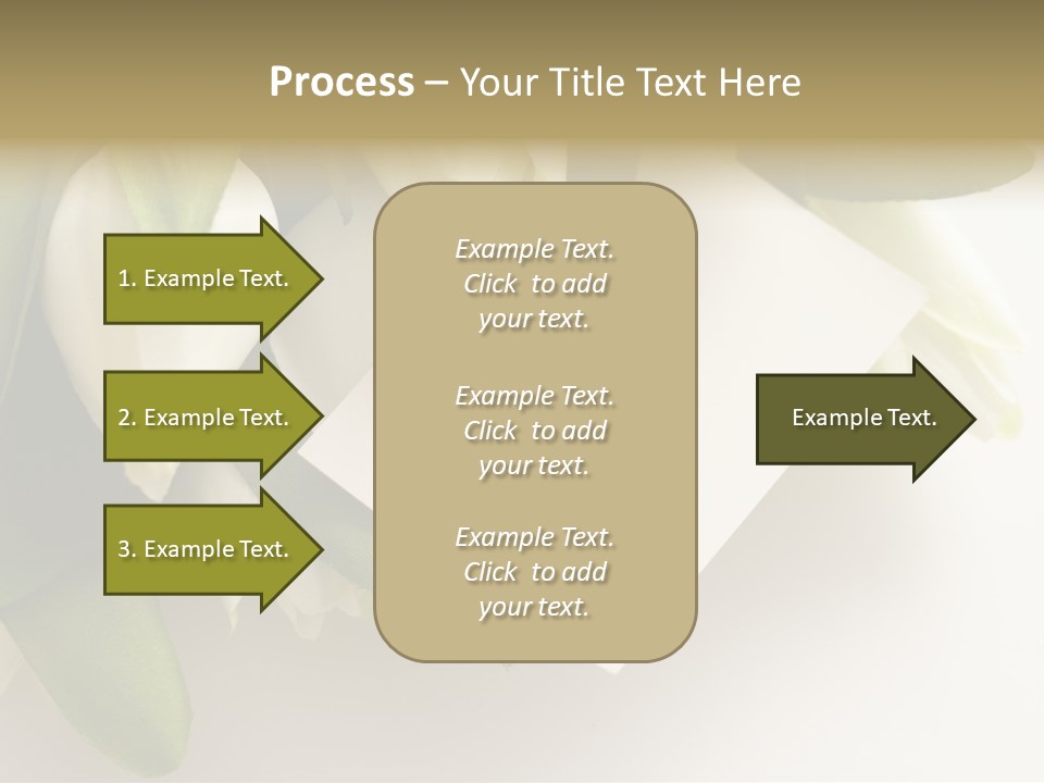 Tulip Card Letter PowerPoint Template