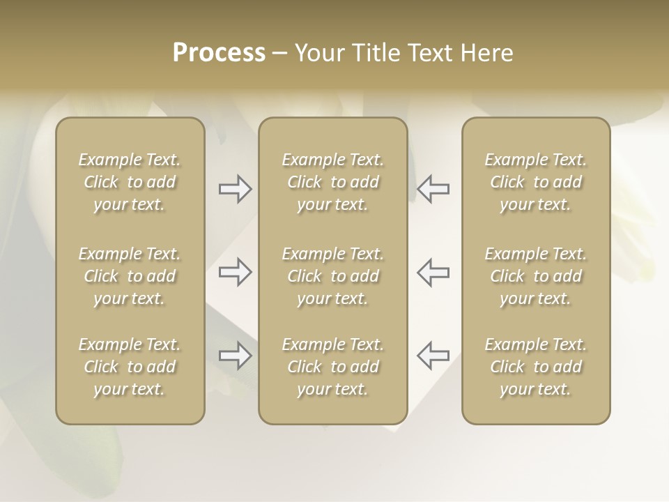Tulip Card Letter PowerPoint Template