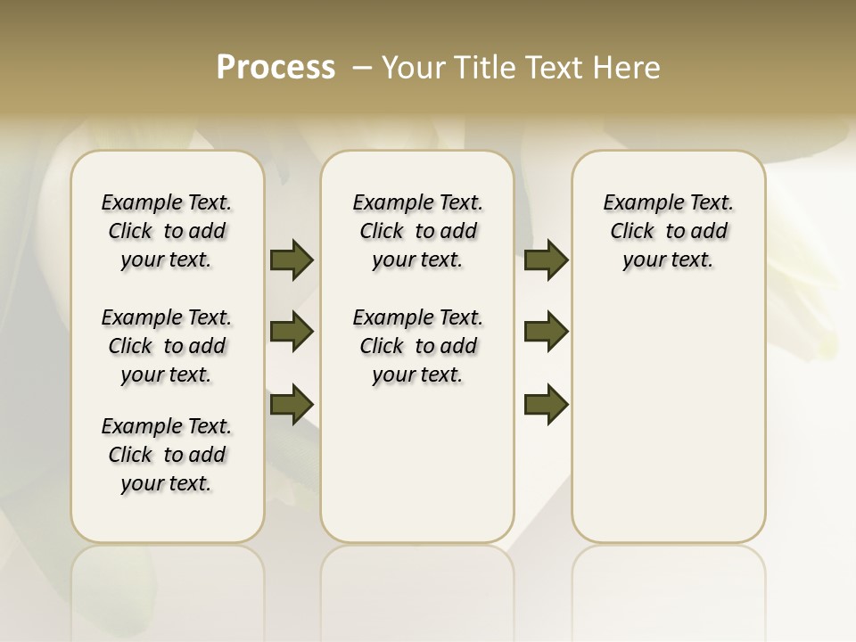 Tulip Card Letter PowerPoint Template