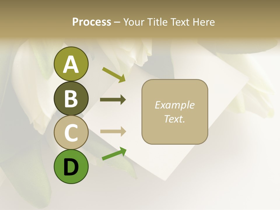 Tulip Card Letter PowerPoint Template
