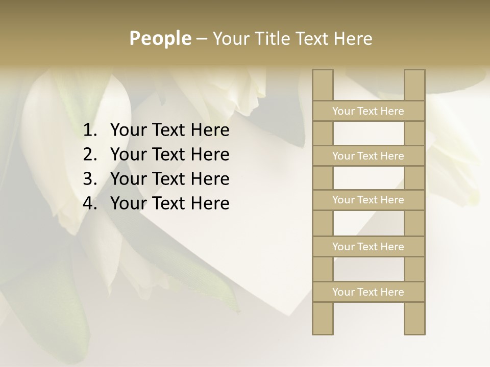 Tulip Card Letter PowerPoint Template