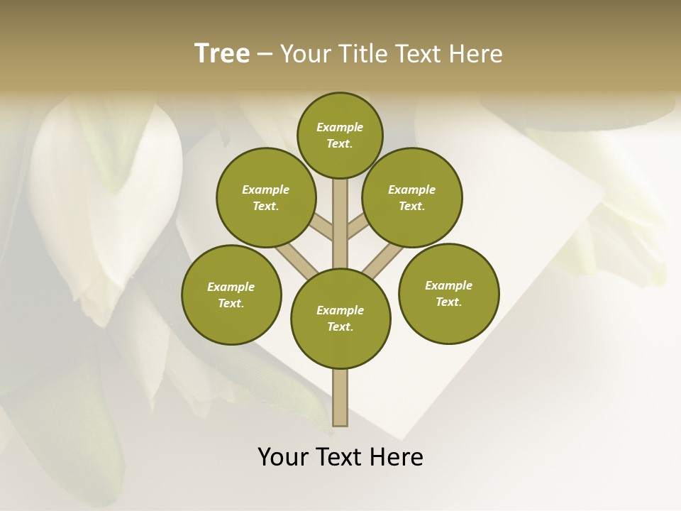 Tulip Card Letter PowerPoint Template