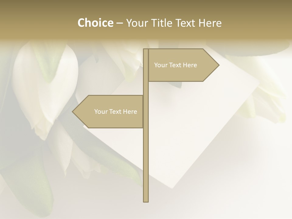 Tulip Card Letter PowerPoint Template