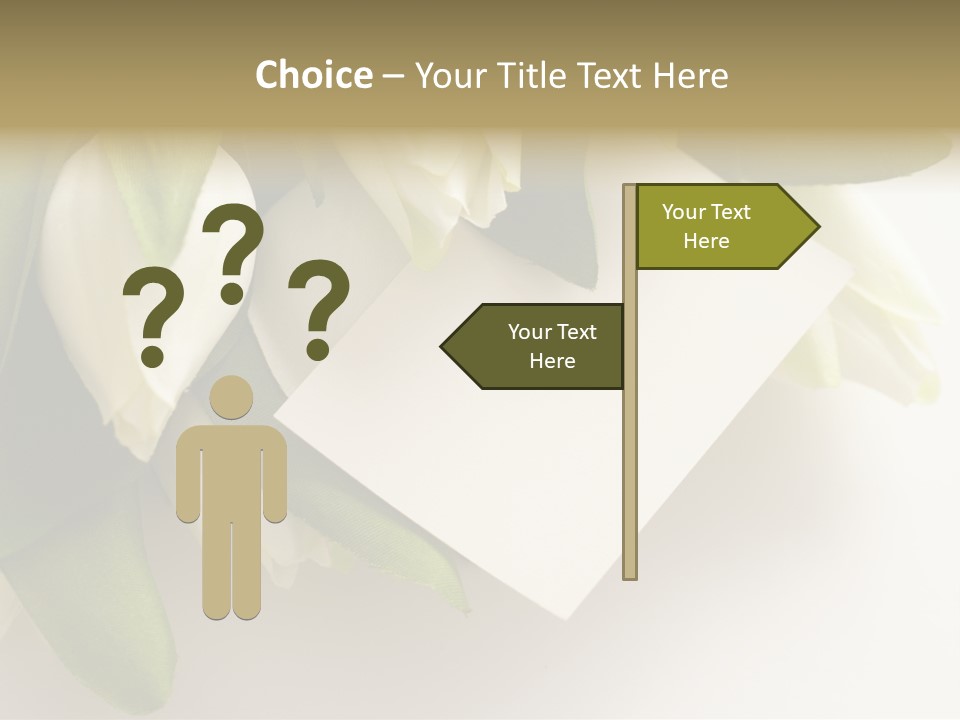 Tulip Card Letter PowerPoint Template