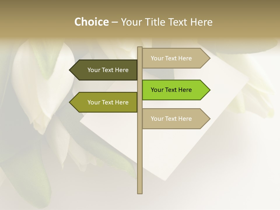 Tulip Card Letter PowerPoint Template
