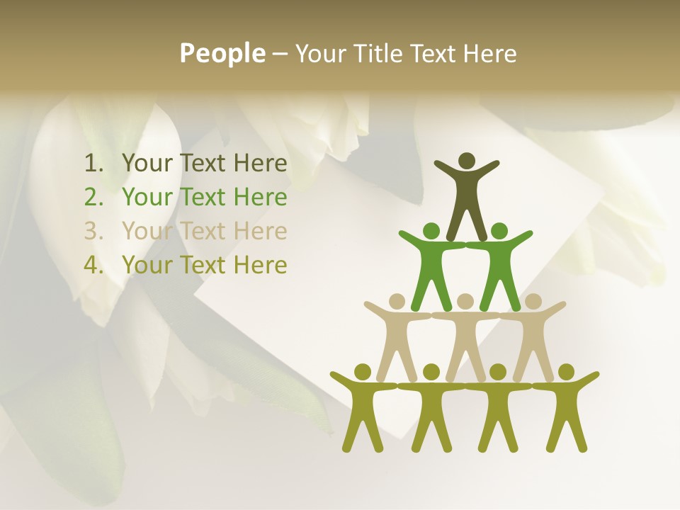 Tulip Card Letter PowerPoint Template