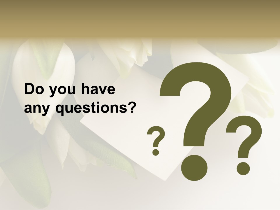 Tulip Card Letter PowerPoint Template