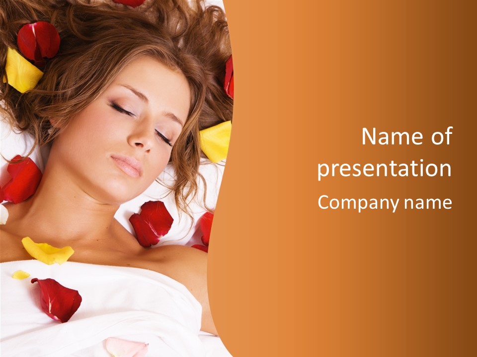 Soft Woman Y PowerPoint Template