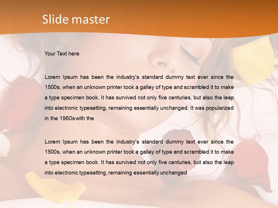 Soft Woman Y PowerPoint Template