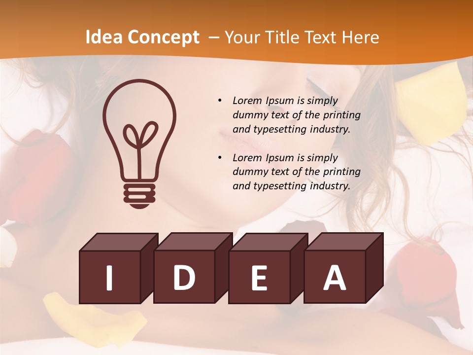 Soft Woman Y PowerPoint Template