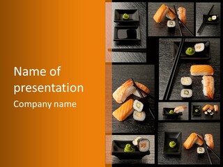 Sushi Menu Psd PowerPoint Template
