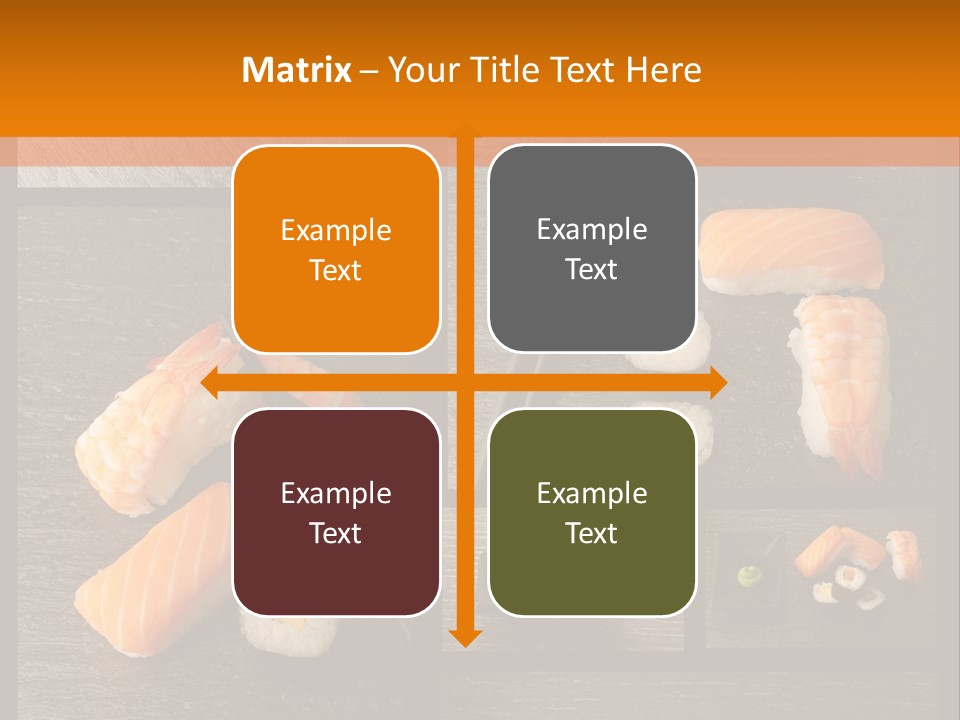 Sushi Menu Psd PowerPoint Template