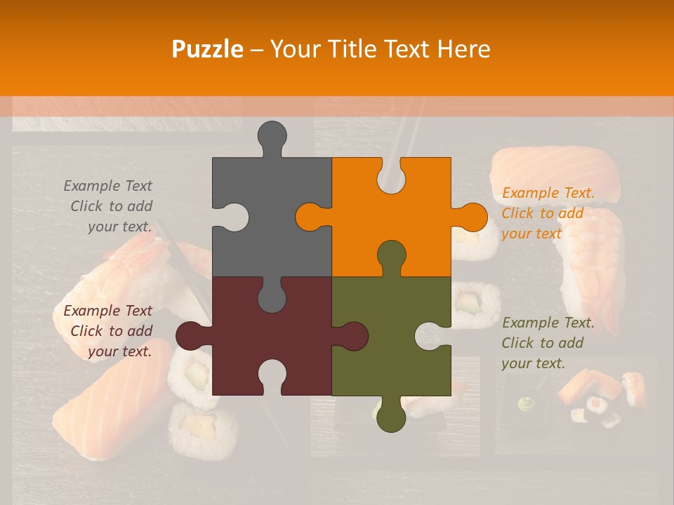 Sushi Menu Psd PowerPoint Template