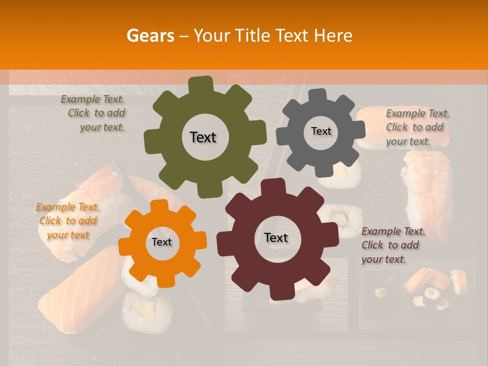 Sushi Menu Psd PowerPoint Template