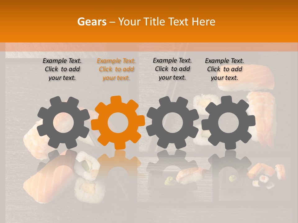 Sushi Menu Psd PowerPoint Template