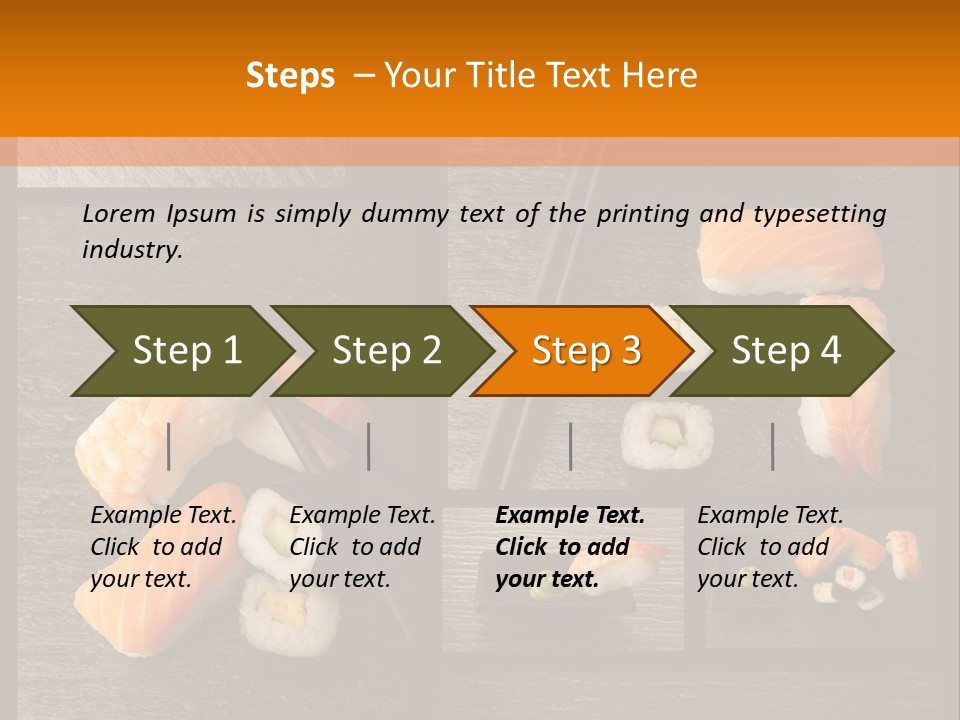 Sushi Menu Psd PowerPoint Template