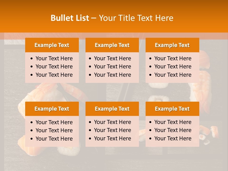 Sushi Menu Psd PowerPoint Template
