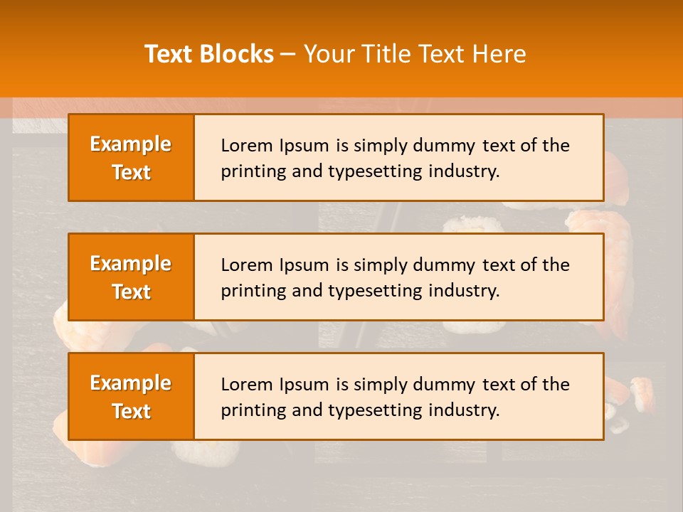 Sushi Menu Psd PowerPoint Template