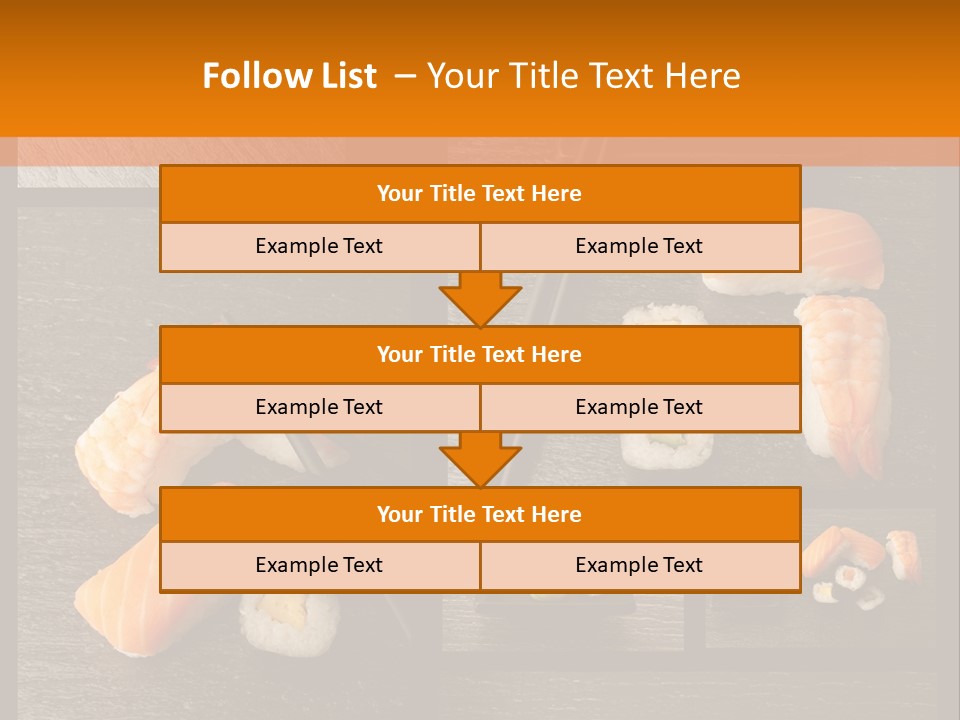 Sushi Menu Psd PowerPoint Template