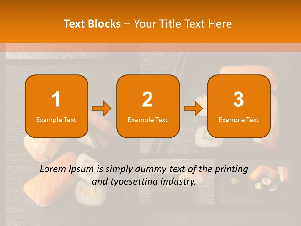 Sushi Menu Psd PowerPoint Template