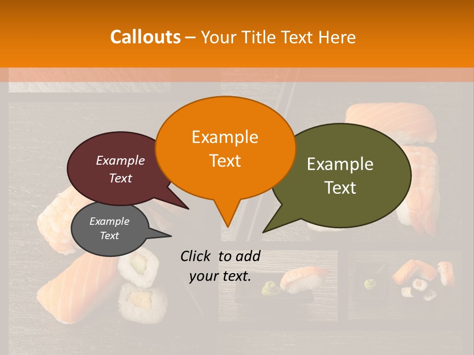 Sushi Menu Psd PowerPoint Template