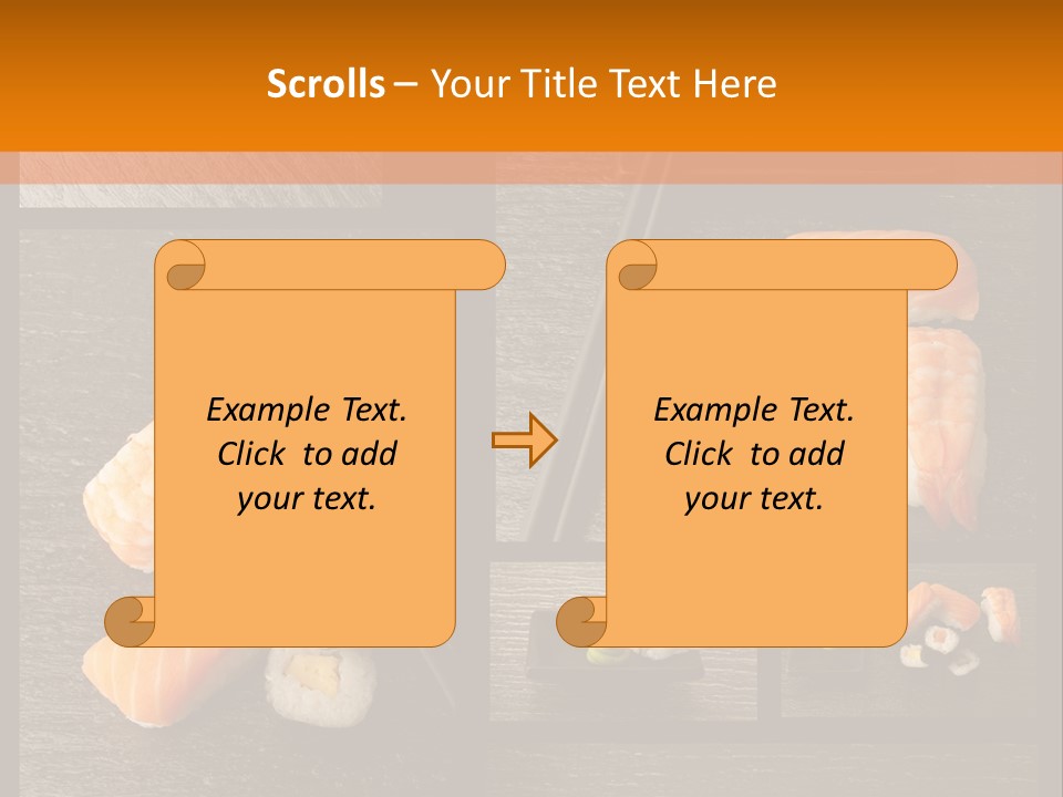 Sushi Menu Psd PowerPoint Template