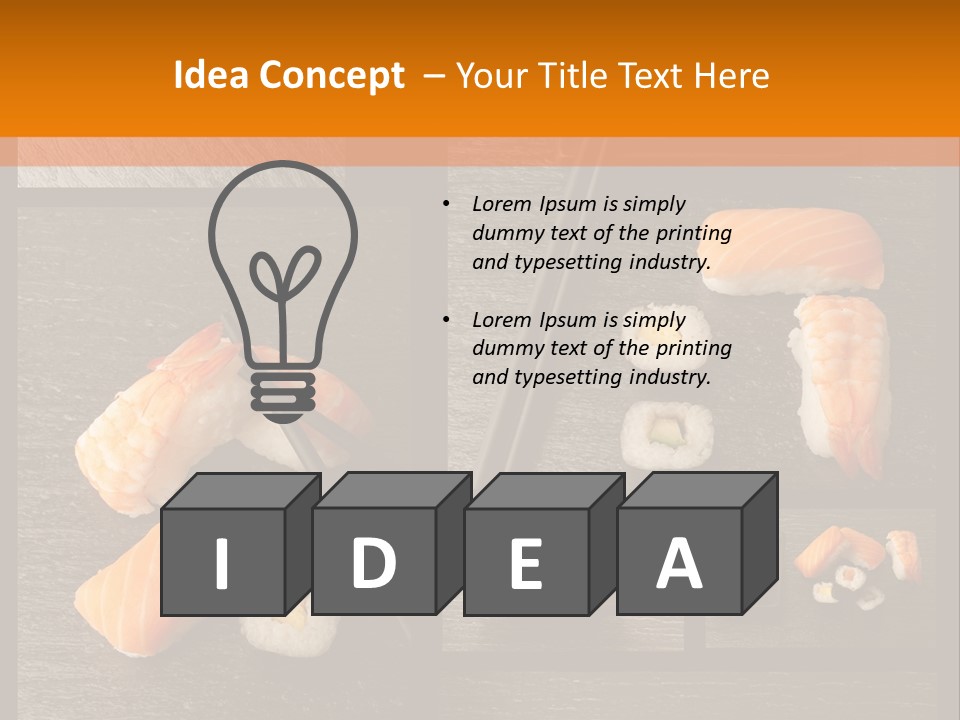 Sushi Menu Psd PowerPoint Template