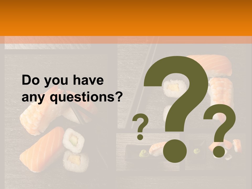 Sushi Menu Psd PowerPoint Template