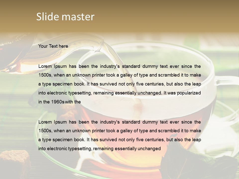 Of Tea PowerPoint Template