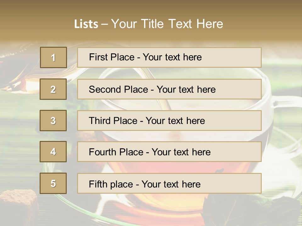 Of Tea PowerPoint Template
