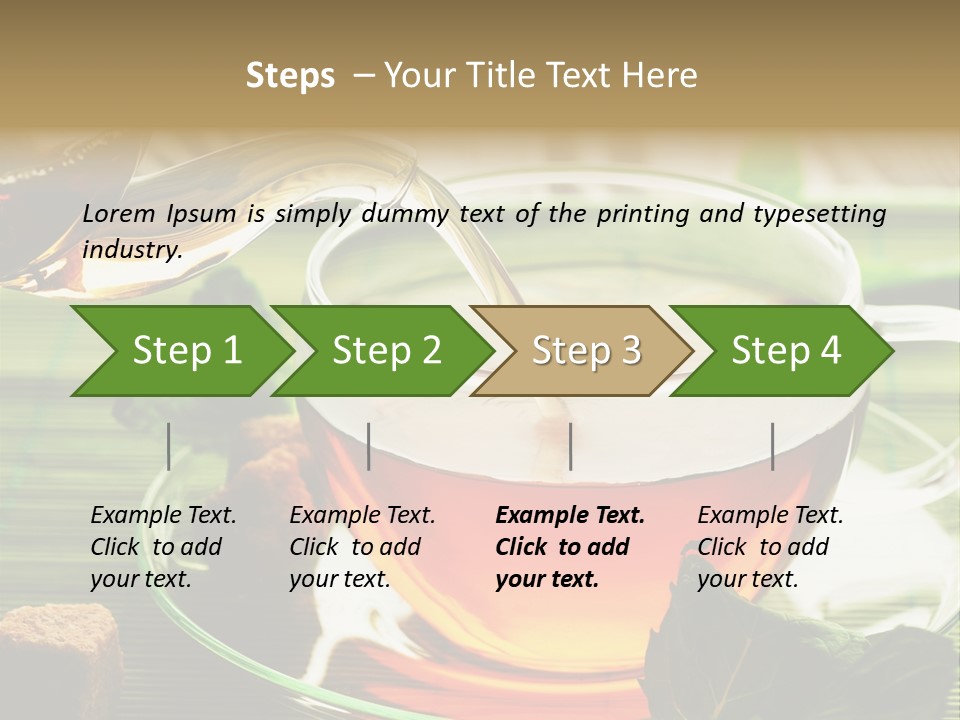 Of Tea PowerPoint Template