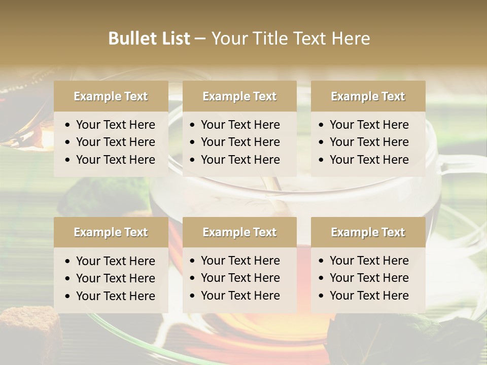 Of Tea PowerPoint Template