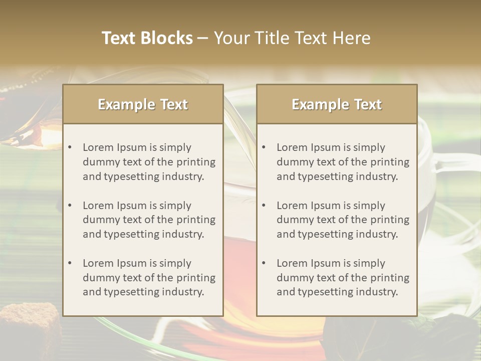 Of Tea PowerPoint Template