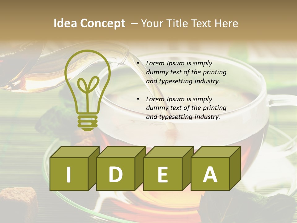 Of Tea PowerPoint Template