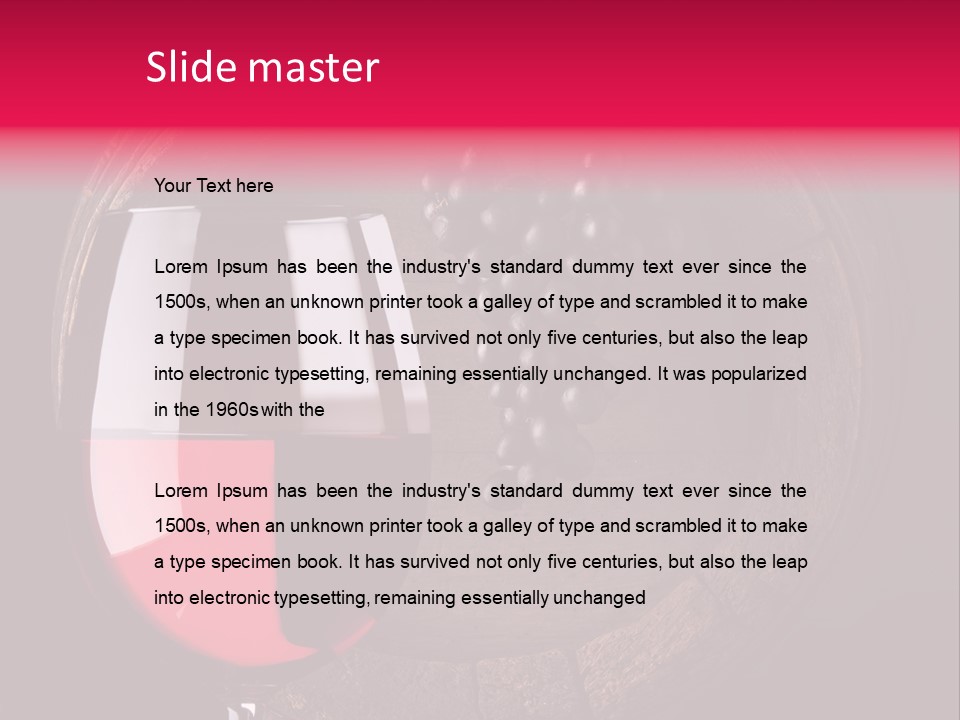 Wine Glass PowerPoint Template