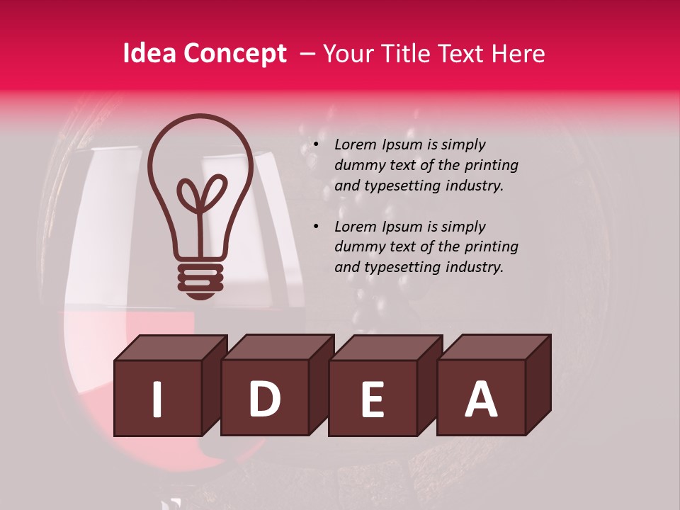 Wine Glass PowerPoint Template