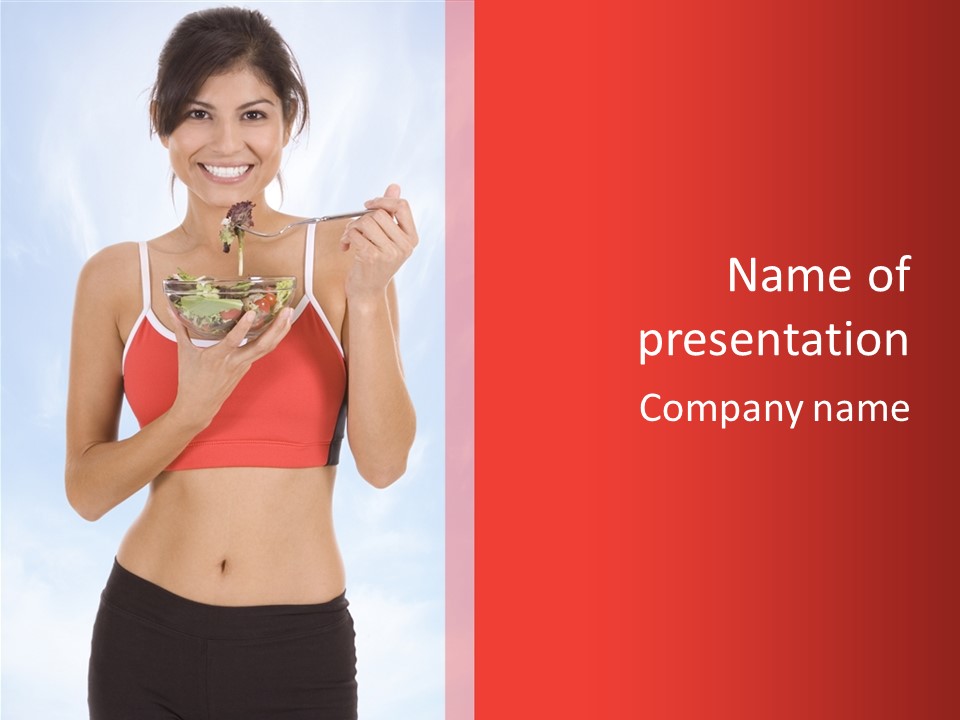 Sport Girl Beautiful PowerPoint Template