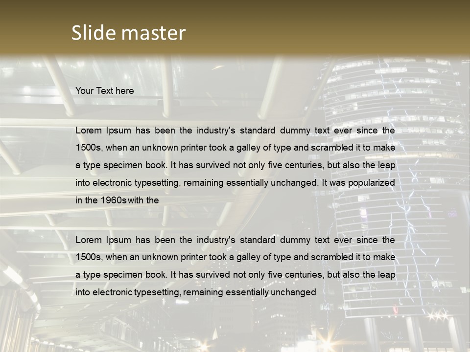 Landscape City Building PowerPoint Template