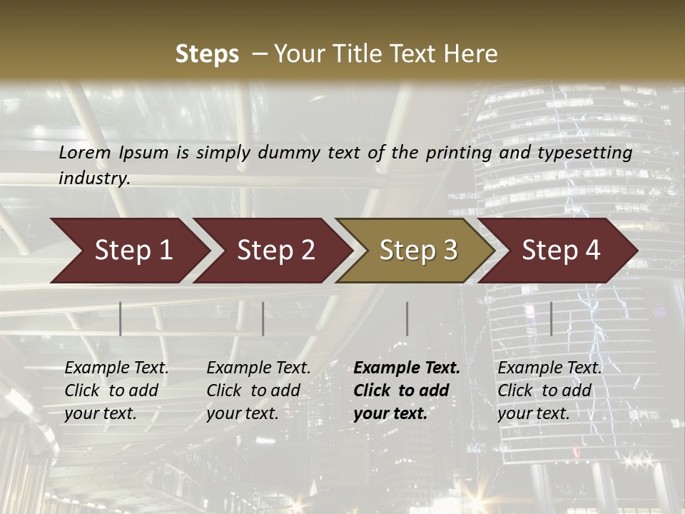 Landscape City Building PowerPoint Template