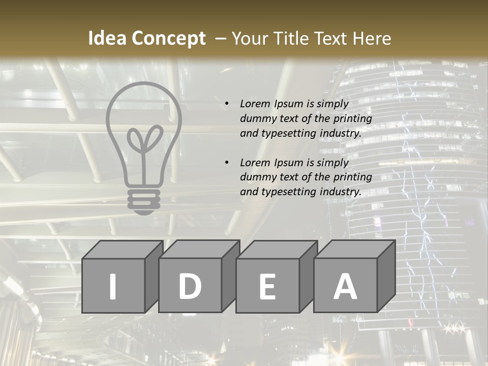 Landscape City Building PowerPoint Template