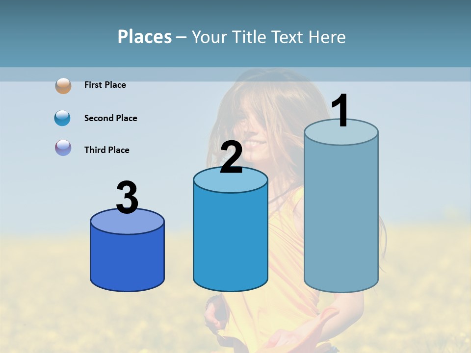 Person Sunny Female PowerPoint Template