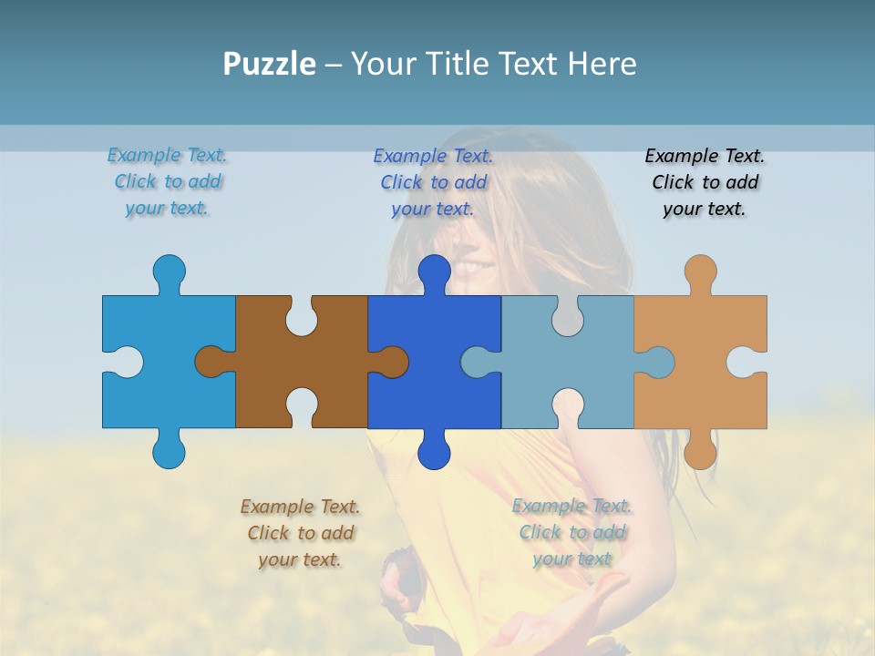 Person Sunny Female PowerPoint Template