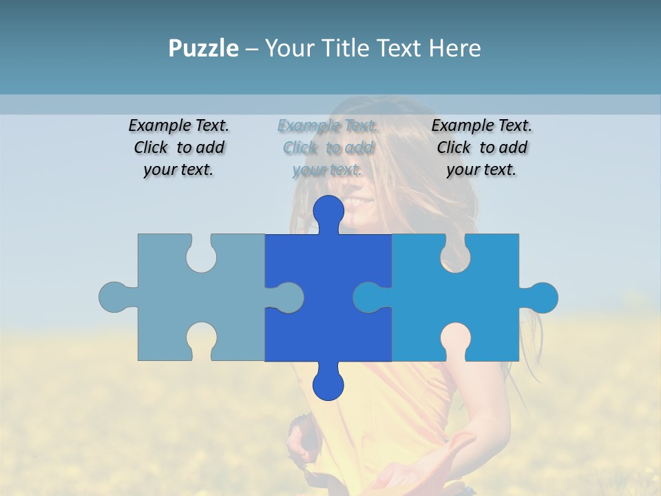 Person Sunny Female PowerPoint Template