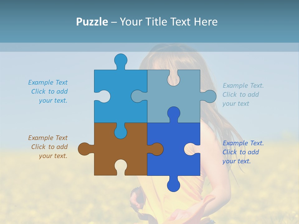 Person Sunny Female PowerPoint Template