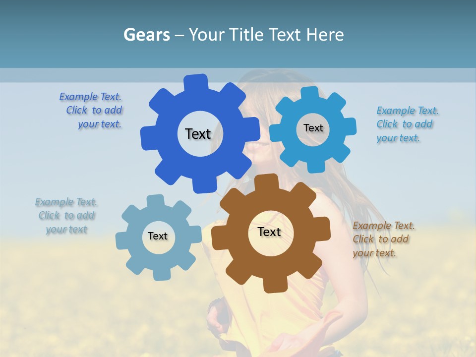 Person Sunny Female PowerPoint Template